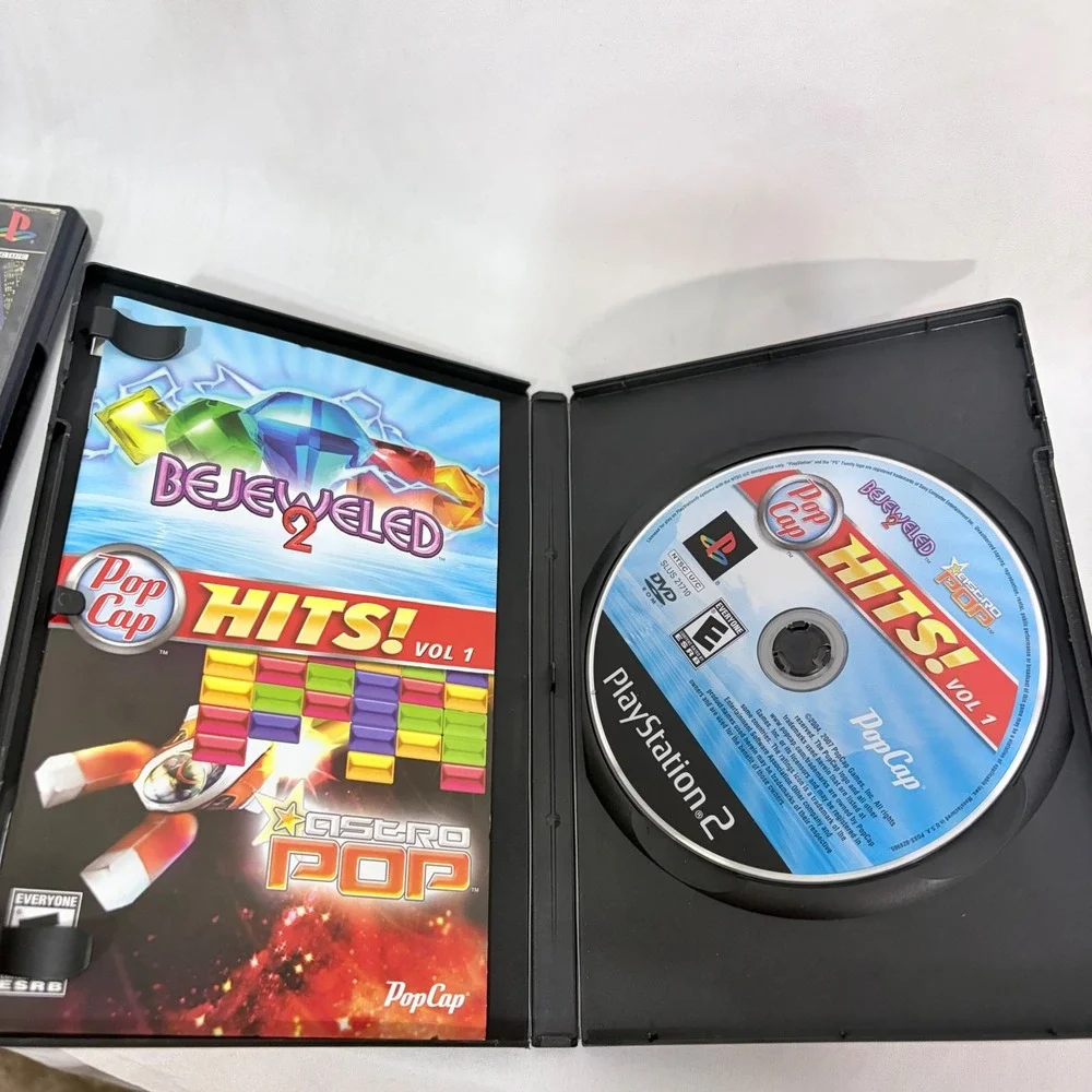 PS2 Games GTA Vice City Bejeweled 2 Astro Pop Bundle Black OS